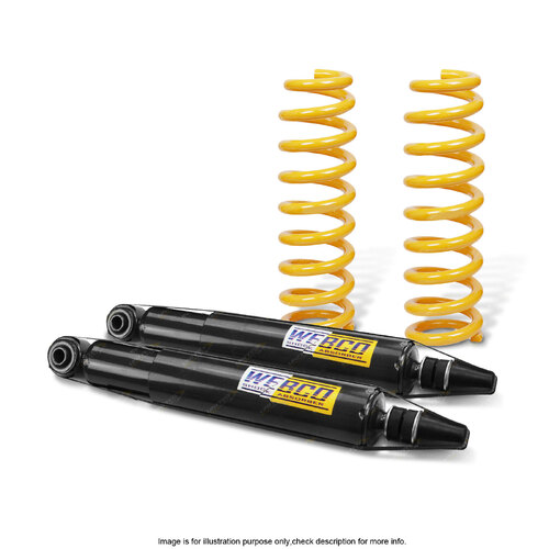 Rear Shock Absorbers Raised King Springs for MITSUBISHI PAJERO NP S/Wagon LWB