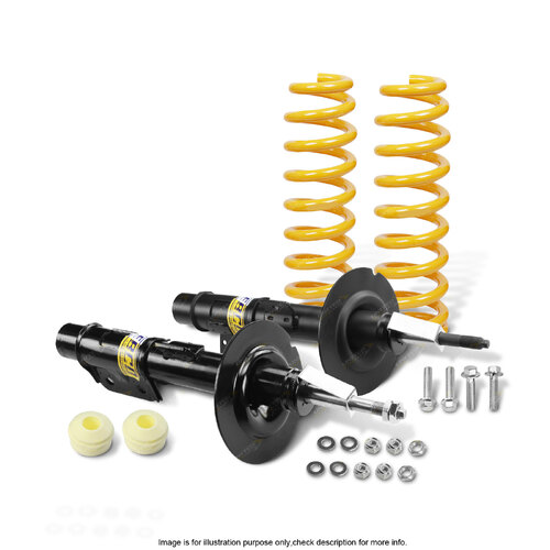 Front Shock Absorbers Raised King Springs for HOLDEN COMMODORE UTE VE 07-ON