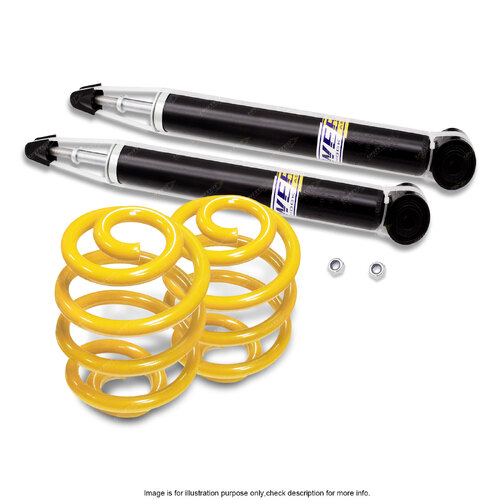 Rear Shock Absorbers Lowered King Springs for Toyota Yaris NCP 90 91 NCP93 05-On