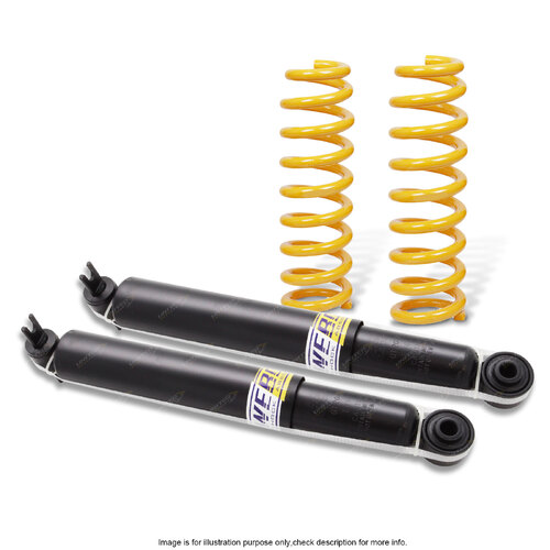 Rear Shock Absorbers Raised King Springs for Jeep Wrangler JK SWB 2007-2018