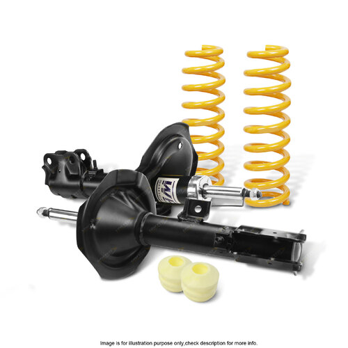 Front Shock Absorbers Raised King Springs for Nissan Pathfinder R50 Wagon 01-05