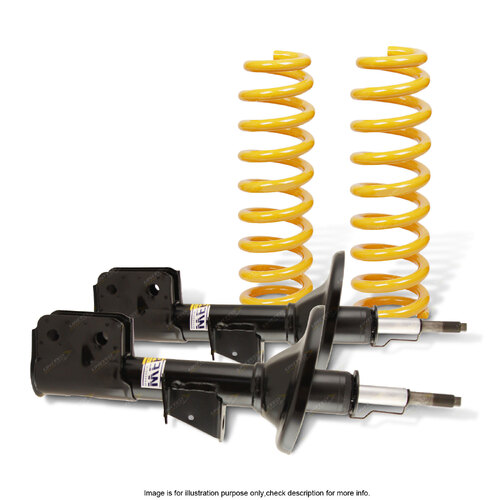 Front Shock Absorbers Raised King Springs for Toyota RAV 4 4WD Wagon 7/00-1/06