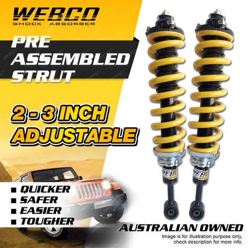 Webco Adjustable 2"-3" Lift Kit Complete Strut for Toyota Hilux Vigo KUN26 05-15