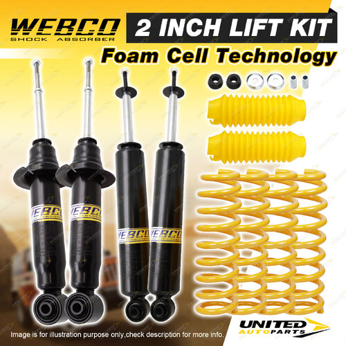 2" 50mm Foam Cell Lift Kit Shocks Coil for Mitsubishi Pajero NM NP NS NT NW NX