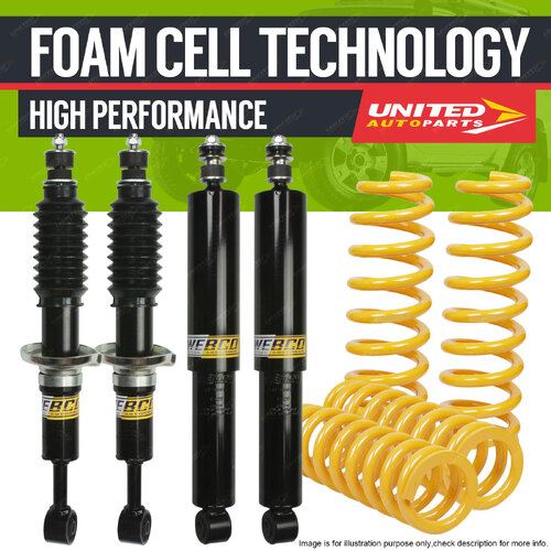 50mm Foam Cell Lift Kit Shock King Spring for TOYOTA FJ CRUISER GSJ15 Wgn 03-on