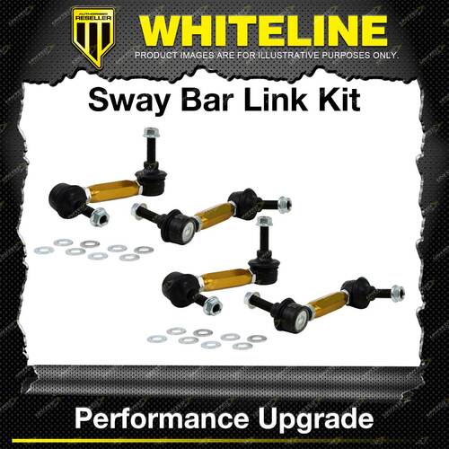 Whiteline Front + Rear Adj Sway Bar Link Kit for Ford TE50 TL50 TS50 AU II-On