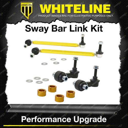 Whiteline F+R Adj Sway Bar Link Kit for Ford Laser KN KQ 4CYL 3/1999-7/2000