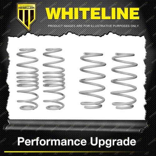 Whiteline Front + Rear Coil Springs - Lowered for Ford Fiesta WS WT WZ