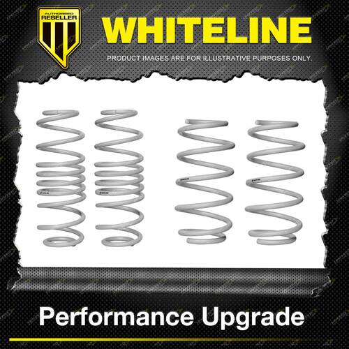 Whiteline Front + Rear Coil Springs - Lowered Premium Quality For Ford Fiesta WZ