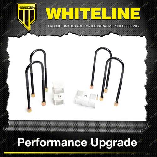 Whiteline Rear 2.5" Lowering Block Kit for Holden Rodeo KB KB TFR TFS