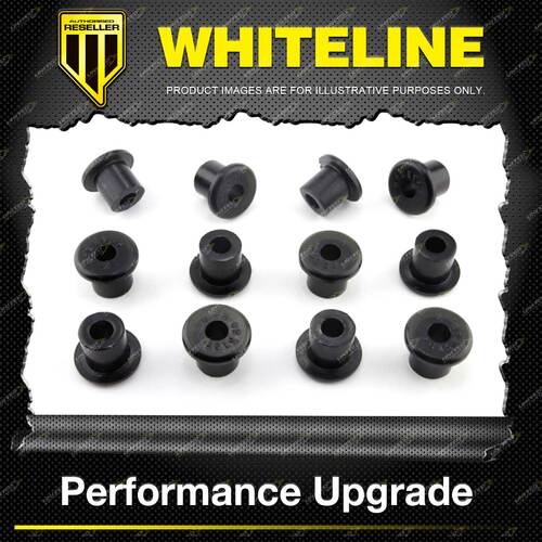 Whiteline Front Spring - Eye Front/Rear And Shackle Bushing for Jeep CJ5 CJ6