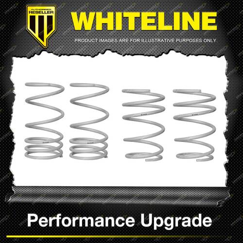 Whiteline 30mm Front 25mm Rear Coil Springs Lowered for Subaru Impreza WRX GD GG