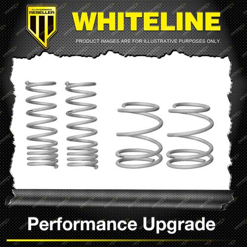 Whiteline Front Rear Coil Springs Lowered for Subaru Impreza WRX GV GR