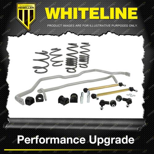 Whiteline F + R Grip Series Kit Sway Bar Lowered Spring For Honda Civic FC FK 8