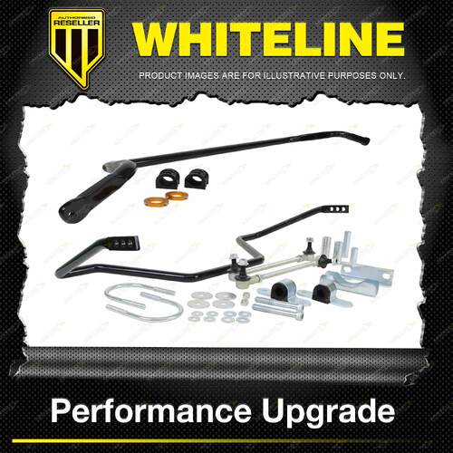 Whiteline Front Rear Sway Bar Vehicle Kit for Nissan Navara D40 2005-2015